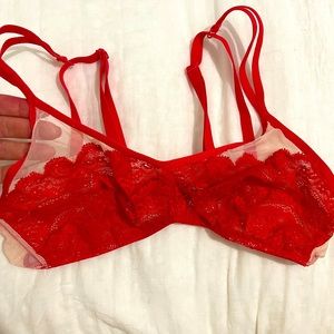 Cosabella red lace bralete